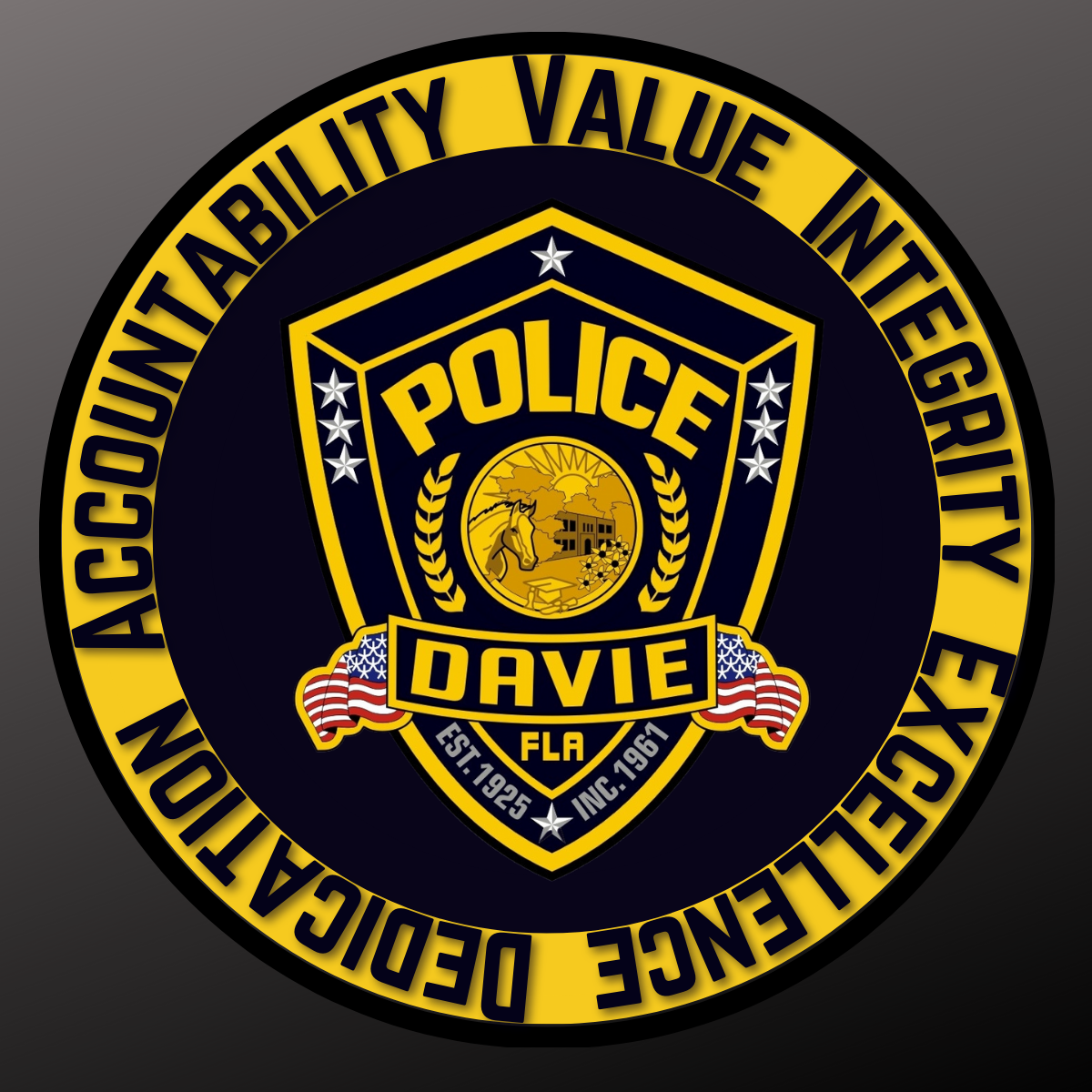 Davie Police Dept badge