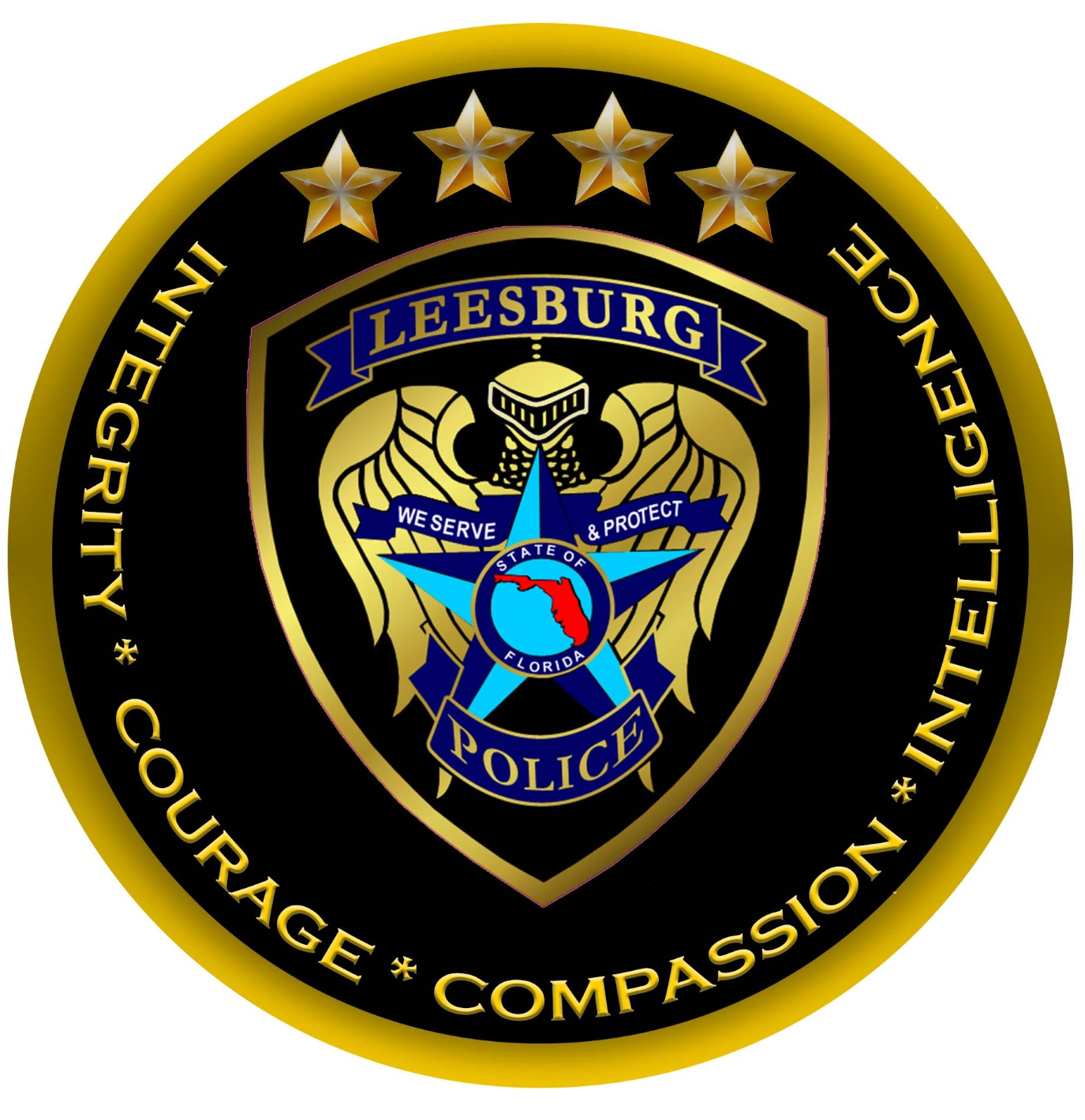 Official seal of the Leesburg Florida Police Department