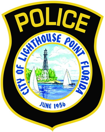 Official Patch of the Lighthouse Point Police Department in Florida