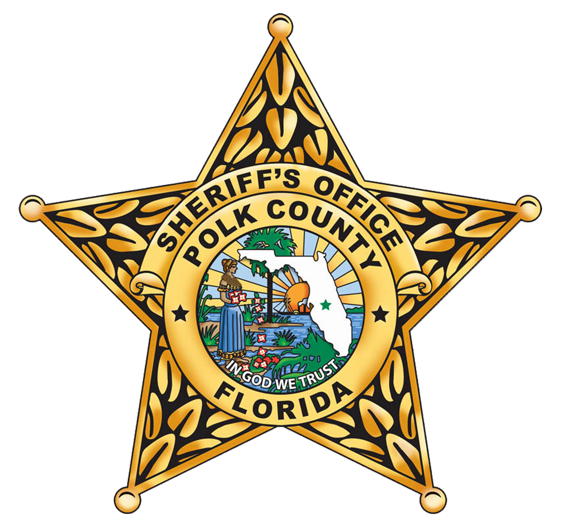 Official badge of the Polk County Florida Sheriff's Office