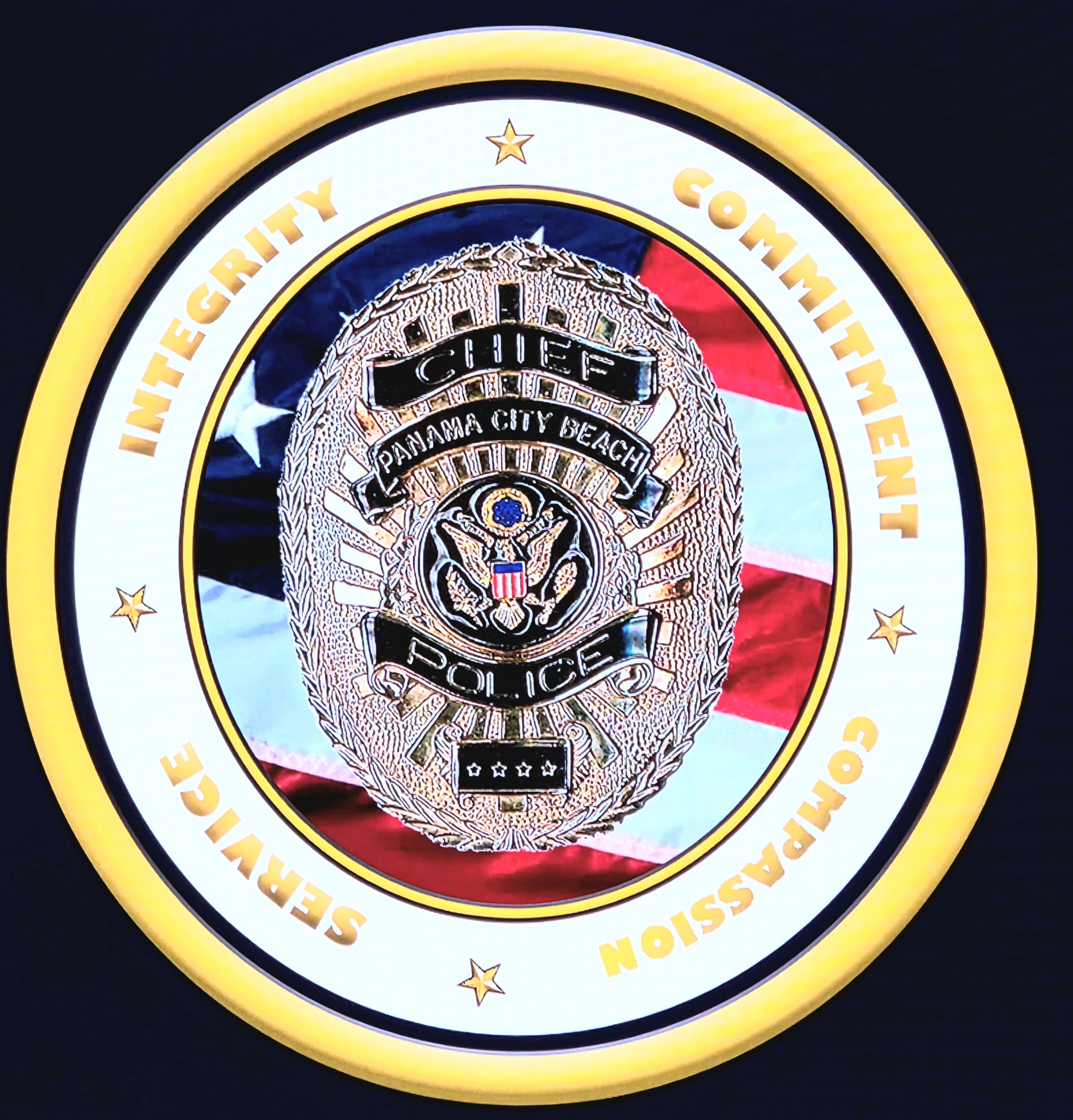 Panama City Beach Police Department badge