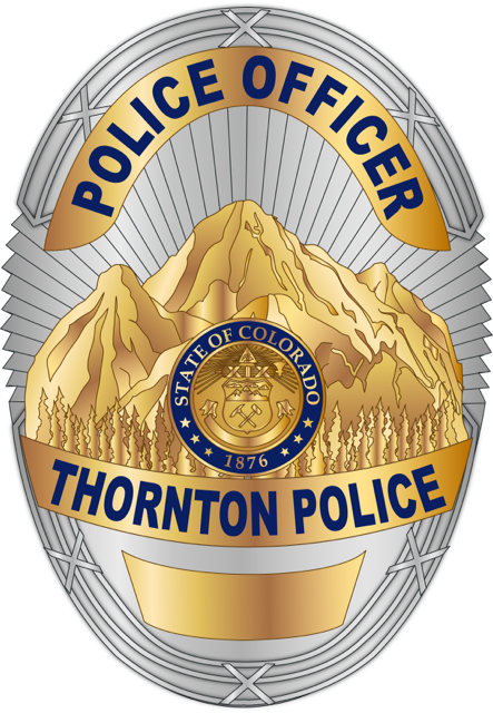 Official Patch of the Thornton Police Department in Colorado